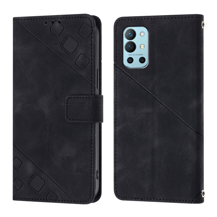 For OnePlus 9R / 8T Skin-feel Embossed Leather Phone Case