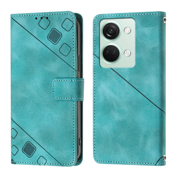 For OnePlus Ace 2V / Nord 3 Skin-feel Embossed Leather Phone Case