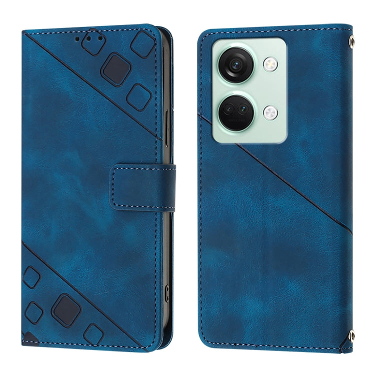 For OnePlus Ace 2V / Nord 3 Skin-feel Embossed Leather Phone Case
