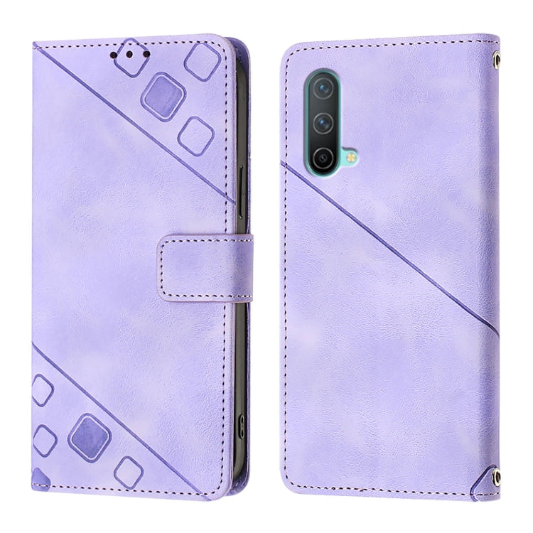 For OnePlus Nord CE 5G Skin-feel Embossed Leather Phone Case