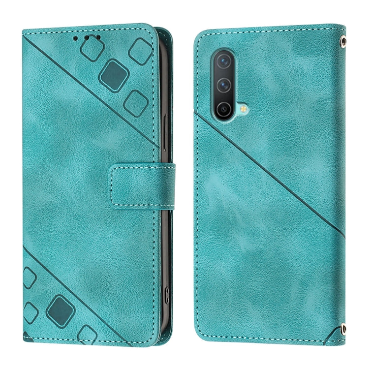 For OnePlus Nord CE 5G Skin-feel Embossed Leather Phone Case