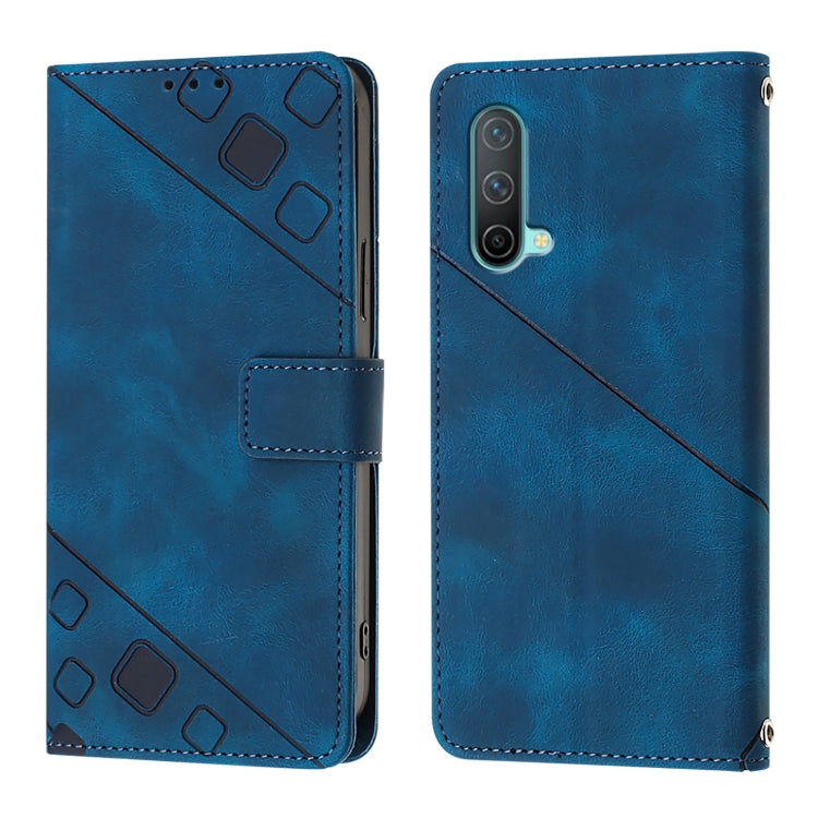 For OnePlus Nord CE 5G Skin-feel Embossed Leather Phone Case
