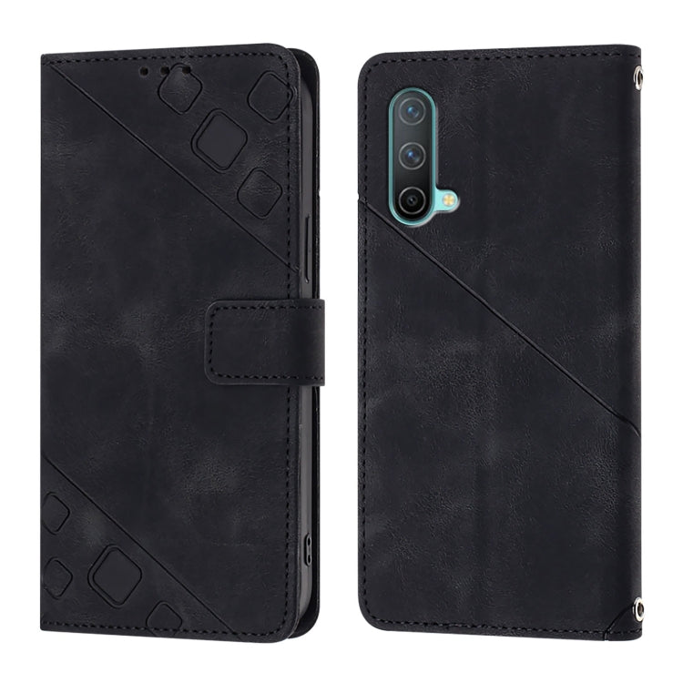 For OnePlus Nord CE 5G Skin-feel Embossed Leather Phone Case