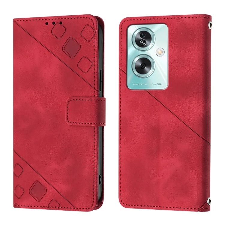For OnePlus Nord N30 SE Skin-feel Embossed Leather Phone Case