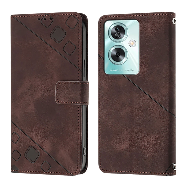 For OnePlus Nord N30 SE Skin-feel Embossed Leather Phone Case