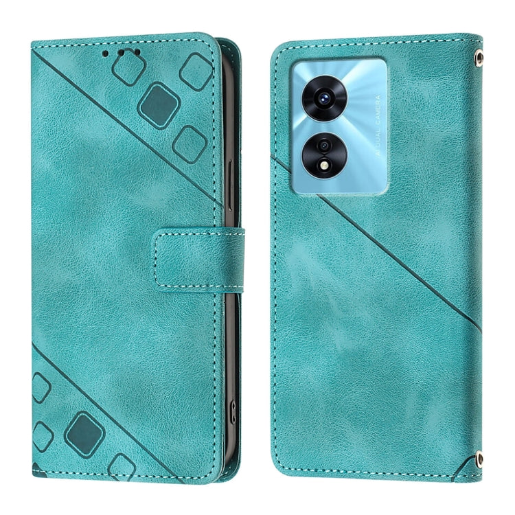 For OnePlus Nord N300 Skin-feel Embossed Leather Phone Case