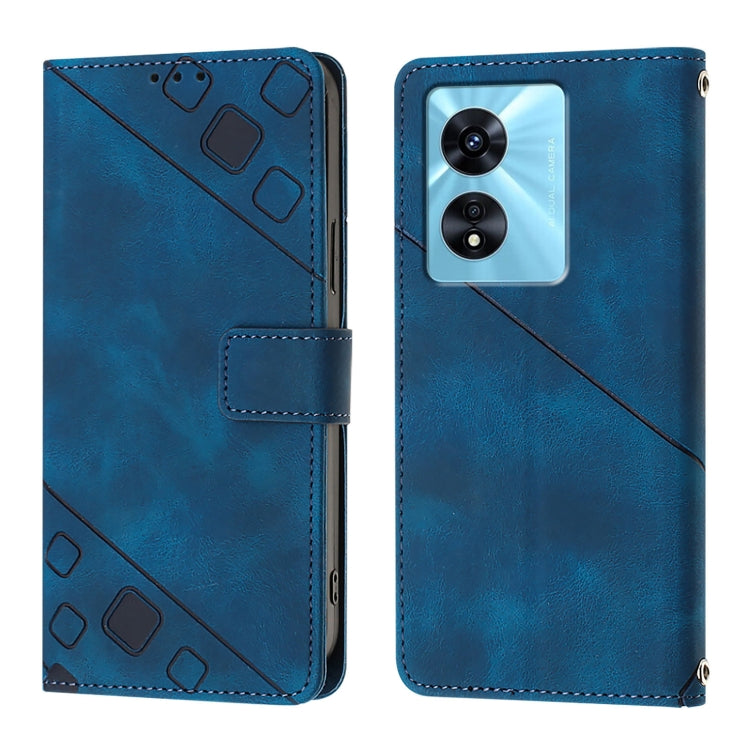 For OnePlus Nord N300 Skin-feel Embossed Leather Phone Case