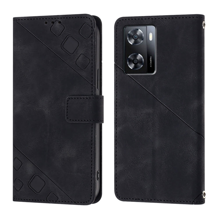 For OnePlus Nord N20 SE Global Skin-feel Embossed Leather Phone Case