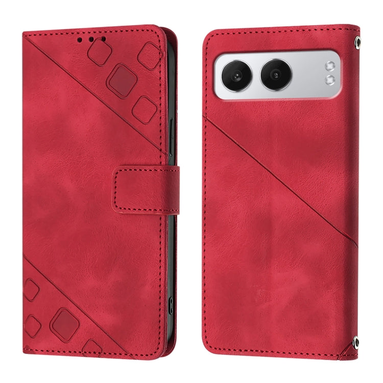 For OnePlus Nord 4 5G Skin-feel Embossed Leather Phone Case