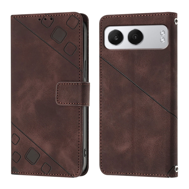 For OnePlus Nord 4 5G Skin-feel Embossed Leather Phone Case