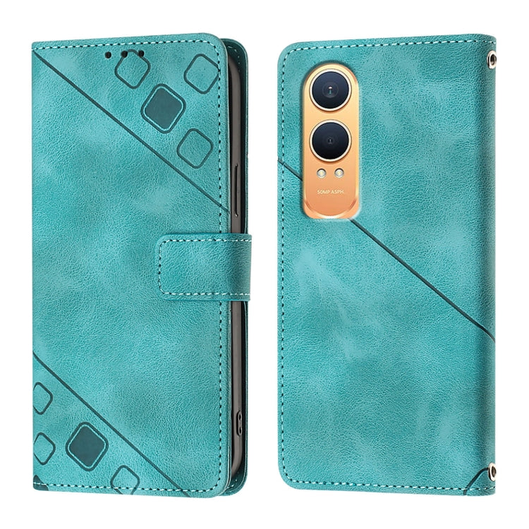 For OnePlus Nord CE4 Lite 5G Skin-feel Embossed Leather Phone Case