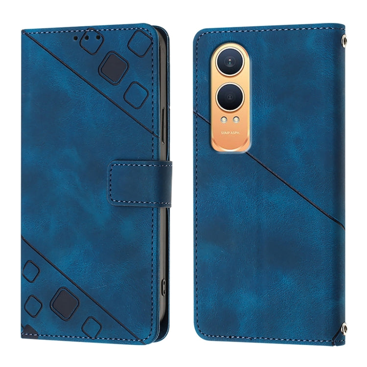 For OnePlus Nord CE4 Lite 5G Skin-feel Embossed Leather Phone Case