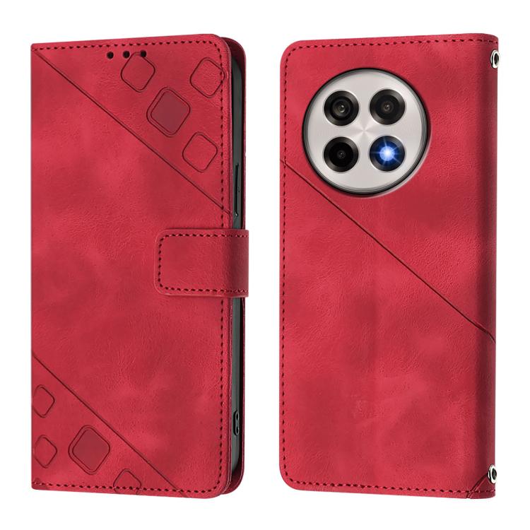 For OnePlus 13R / Ace 5 Pro 5G Skin-feel Embossed Leather Phone Case