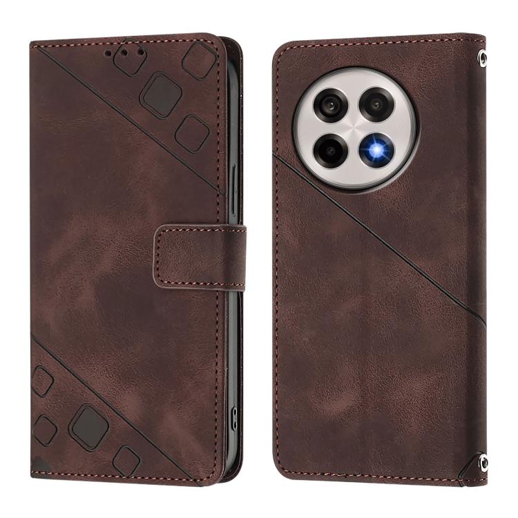 For OnePlus 13R / Ace 5 Pro 5G Skin-feel Embossed Leather Phone Case