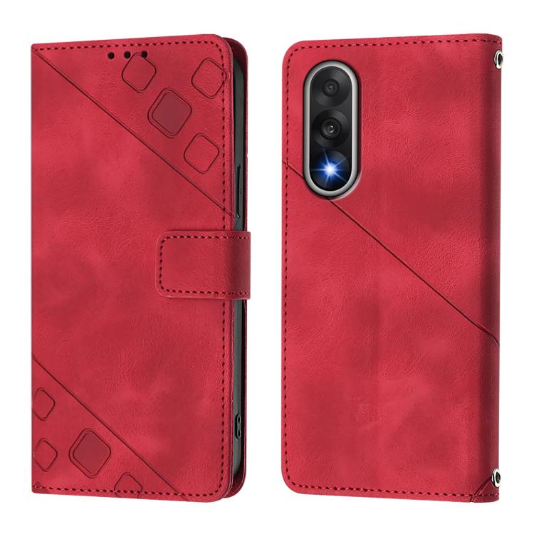 For OnePlus Ace 5 Ultra Skin-feel Embossed Leather Phone Case