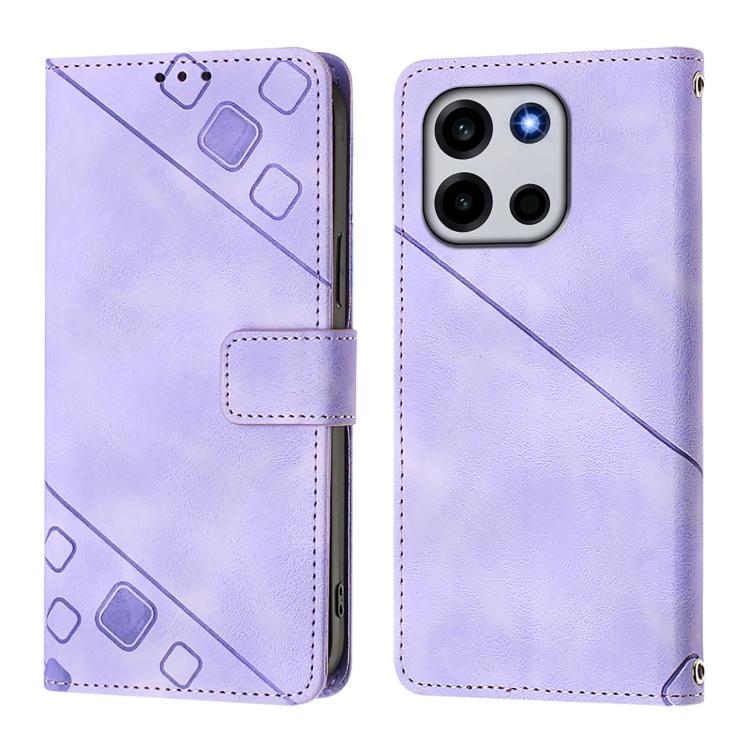 For OnePlus Turbo 6 / Turbo 6V Skin-feel Embossed Leather Phone Case