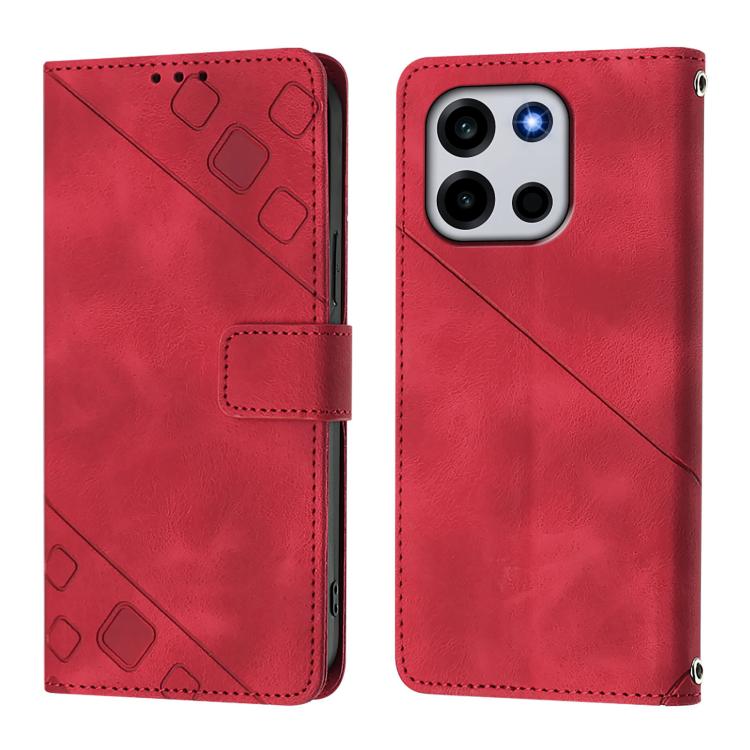 For OnePlus Turbo 6 / Turbo 6V Skin-feel Embossed Leather Phone Case