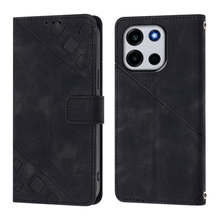 For OnePlus Turbo 6 / Turbo 6V Skin-feel Embossed Leather Phone Case