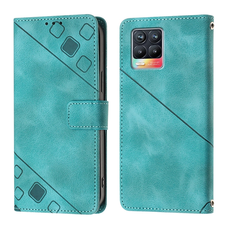 For Realme 8 / 8 Pro Skin-feel Embossed Leather Phone Case