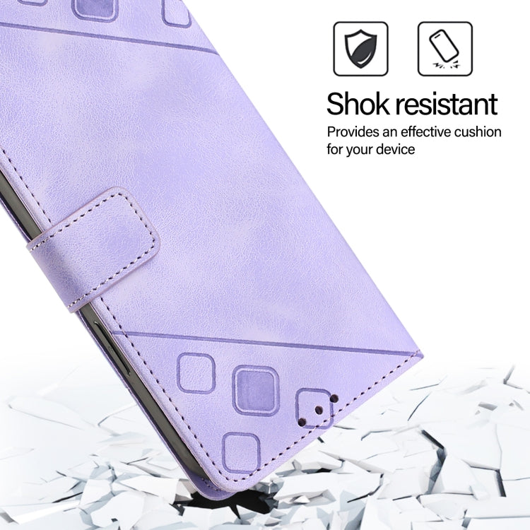 For Realme C67 5G India / Narzo 60x 5G Global Skin-feel Embossed Leather Phone Case