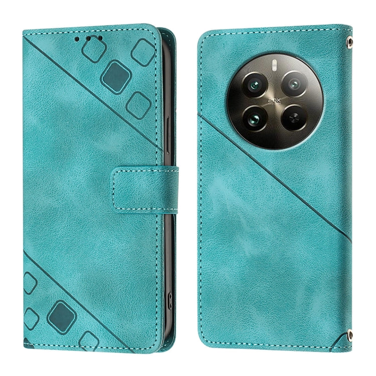 For Realme 12 Pro / 12 Pro+ 5G Global Skin-feel Embossed Leather Phone Case