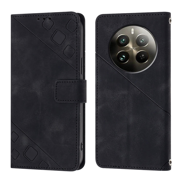 For Realme 12 Pro / 12 Pro+ 5G Global Skin-feel Embossed Leather Phone Case