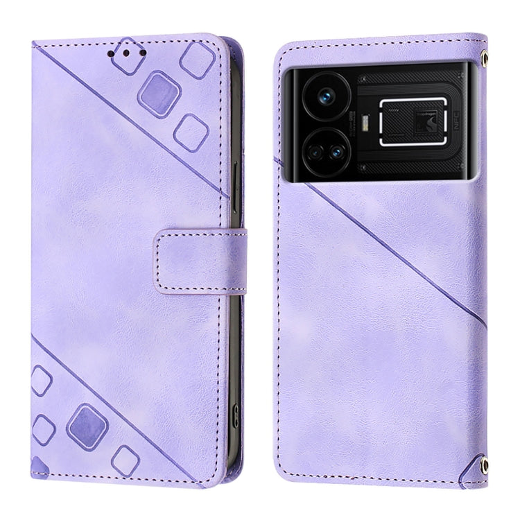 For Realme GT 5G / Realme GT Neo Skin-feel Embossed Leather Phone Case