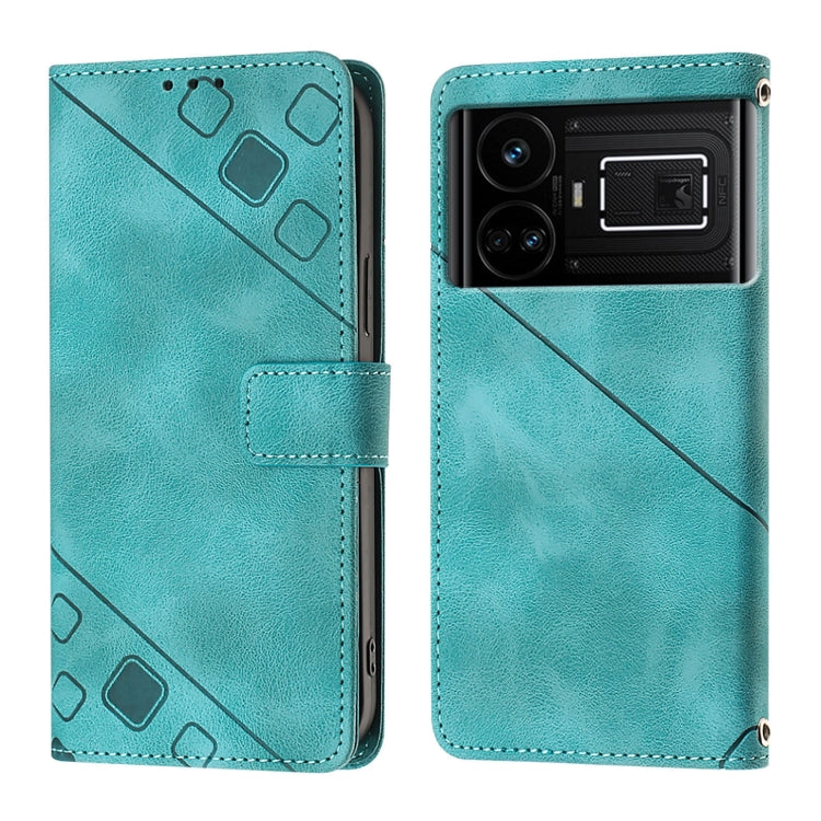 For Realme GT 5G / Realme GT Neo Skin-feel Embossed Leather Phone Case