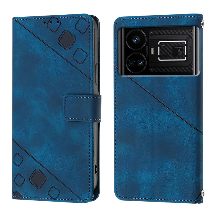 For Realme GT 5G / Realme GT Neo Skin-feel Embossed Leather Phone Case