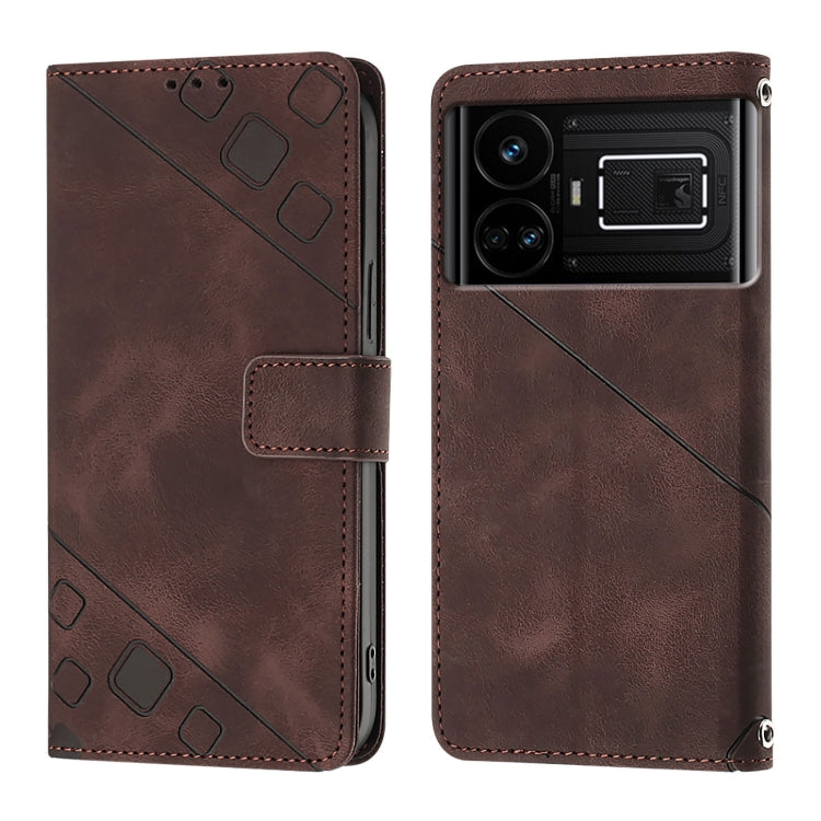 For Realme GT 5G / Realme GT Neo Skin-feel Embossed Leather Phone Case