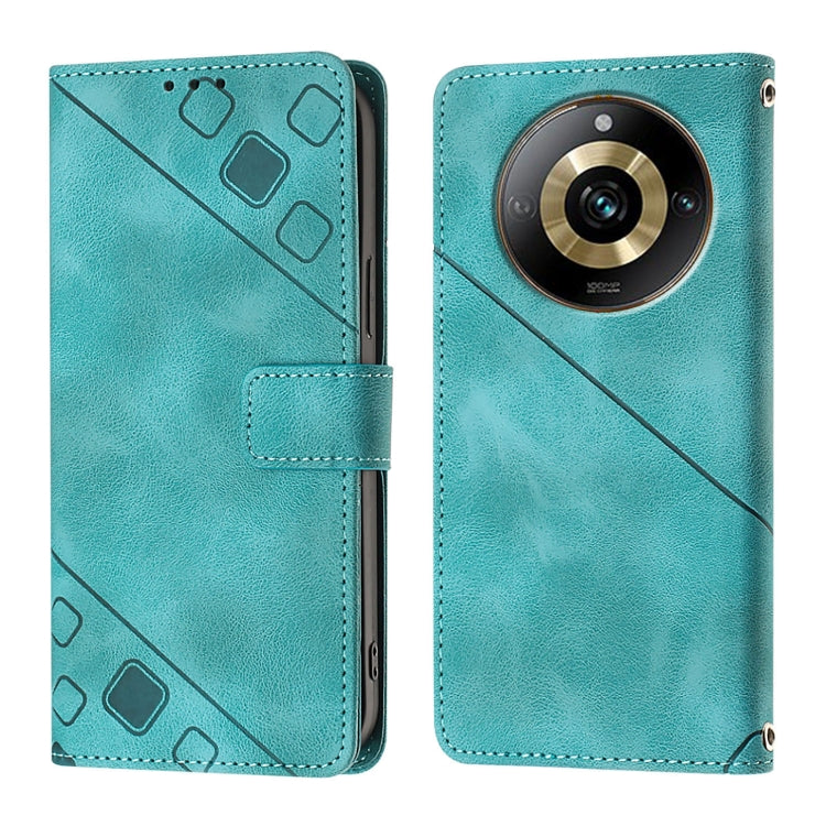 For Realme Narzo 60 Pro Global Skin-feel Embossed Leather Phone Case