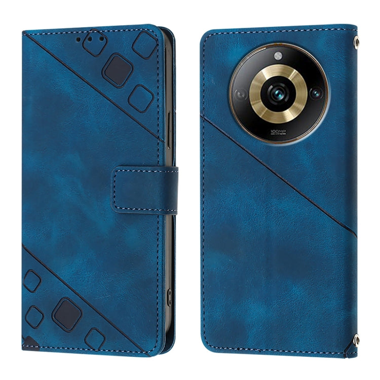 For Realme Narzo 60 Pro Global Skin-feel Embossed Leather Phone Case