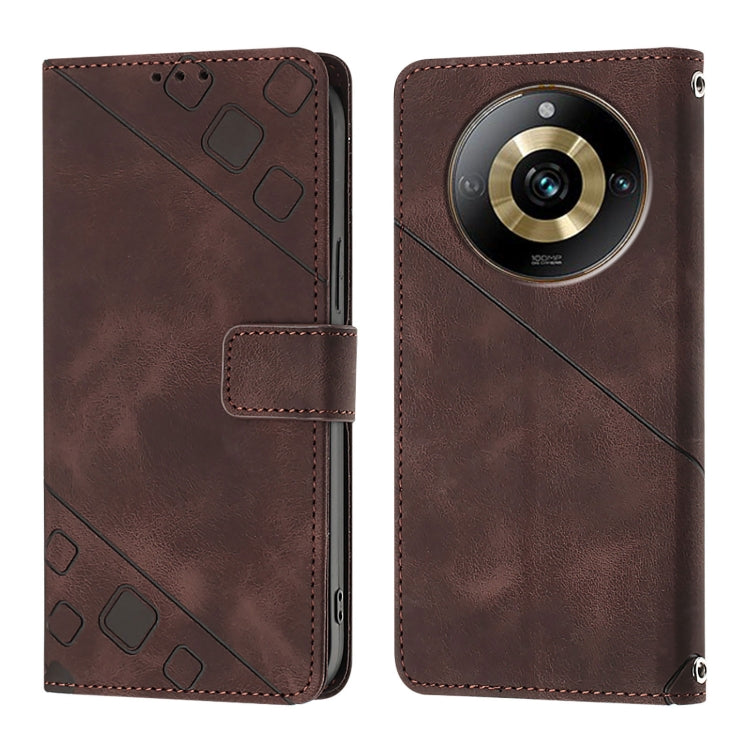 For Realme Narzo 60 Pro Global Skin-feel Embossed Leather Phone Case