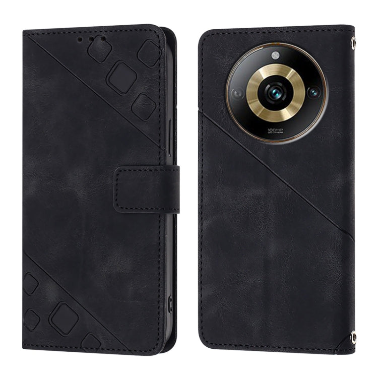For Realme Narzo 60 Pro Global Skin-feel Embossed Leather Phone Case