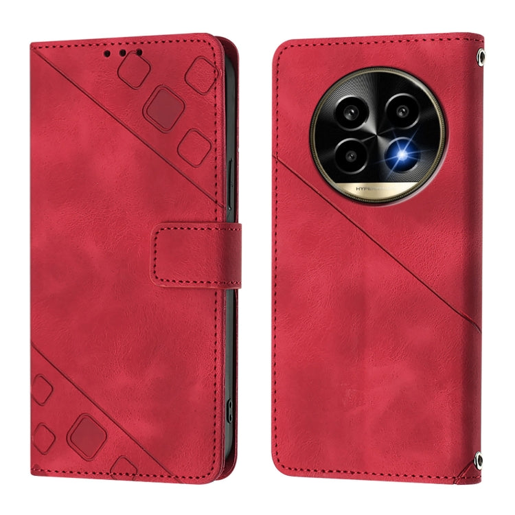 For Realme 13 Pro 5G / 13 Pro+ 5G Skin-feel Embossed Leather Phone Case