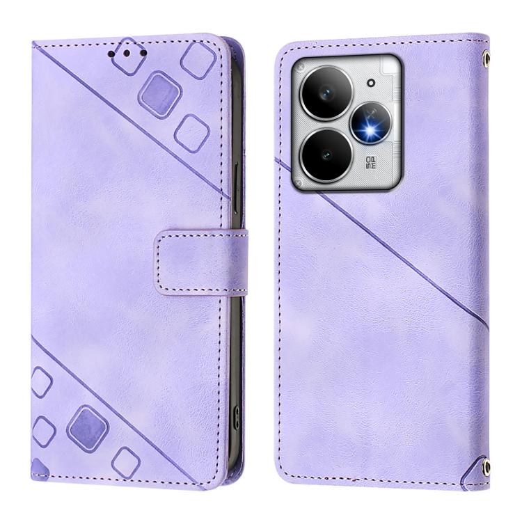 For Realme Neo7 Turbo 5G Skin-feel Embossed Leather Phone Case