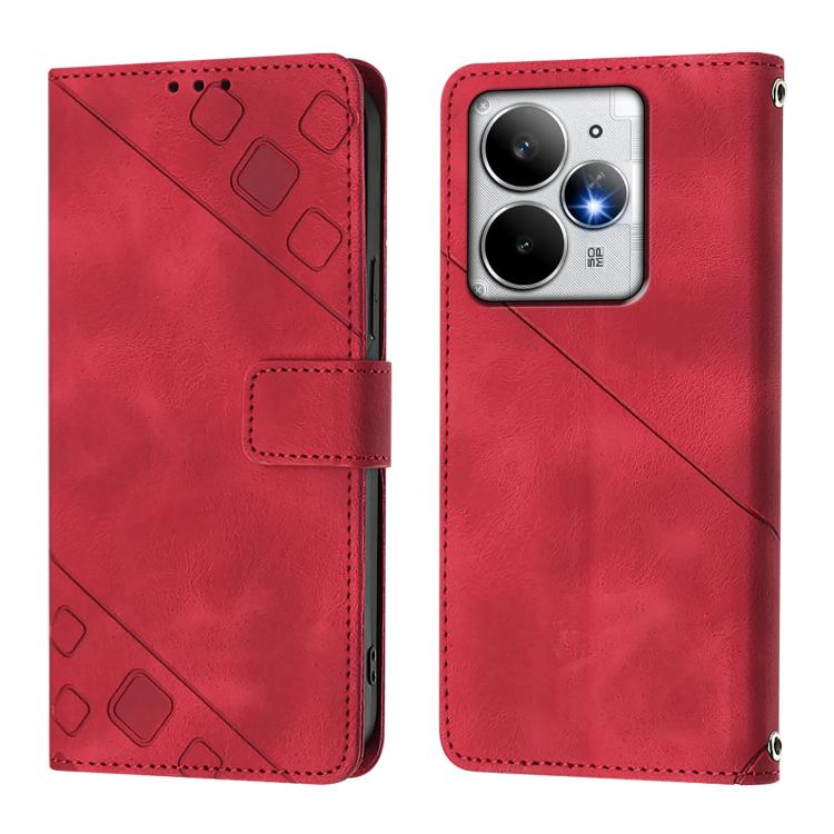 For Realme Neo7 Turbo 5G Skin-feel Embossed Leather Phone Case