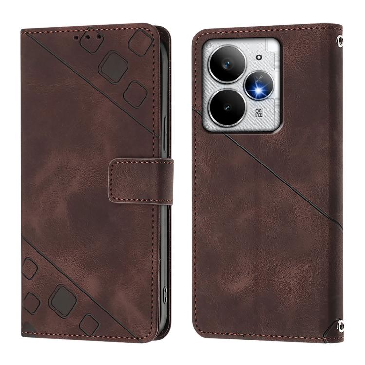 For Realme Neo7 Turbo 5G Skin-feel Embossed Leather Phone Case