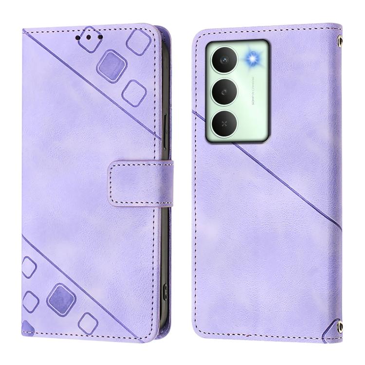 For Realme V70 / 14x Global / C75 5G Skin-feel Embossed Leather Phone Case