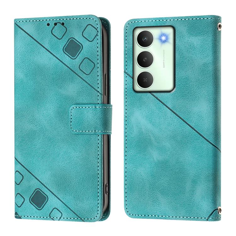 For Realme V70 / 14x Global / C75 5G Skin-feel Embossed Leather Phone Case