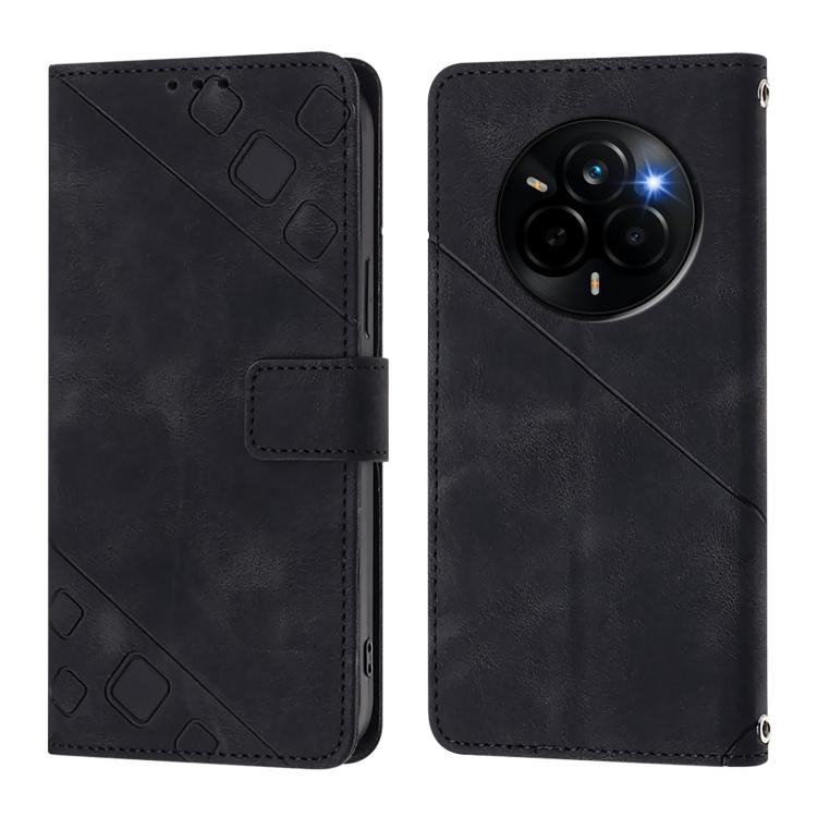 For Realme Narzo 80 Pro / 14 Pro 5G India Skin-feel Embossed Leather Phone Case
