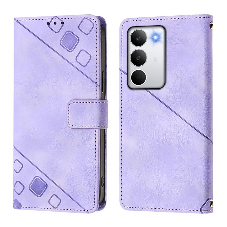 For Realme C71 4G Global Skin-feel Embossed Leather Phone Case