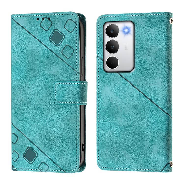 For Realme C71 4G Global Skin-feel Embossed Leather Phone Case