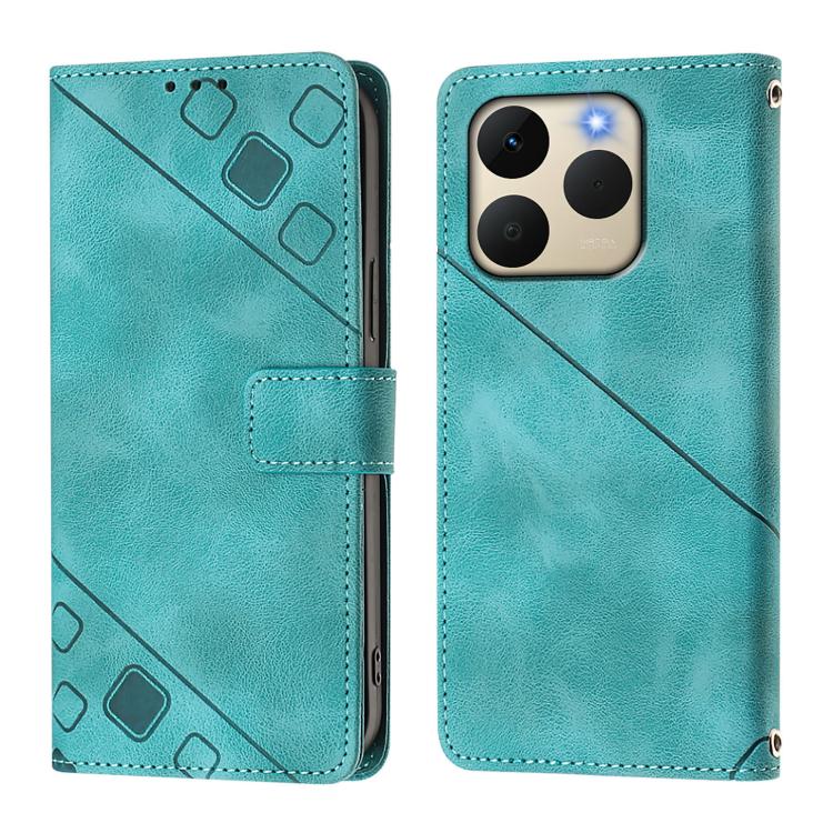 For Realme 15T 5G Global Skin-feel Embossed Leather Phone Case