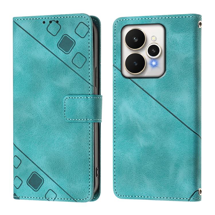 For Realme 15 / 15 Pro 5G Global Skin-feel Embossed Leather Phone Case