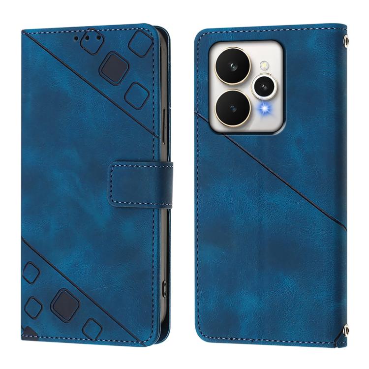 For Realme 15 / 15 Pro 5G Global Skin-feel Embossed Leather Phone Case