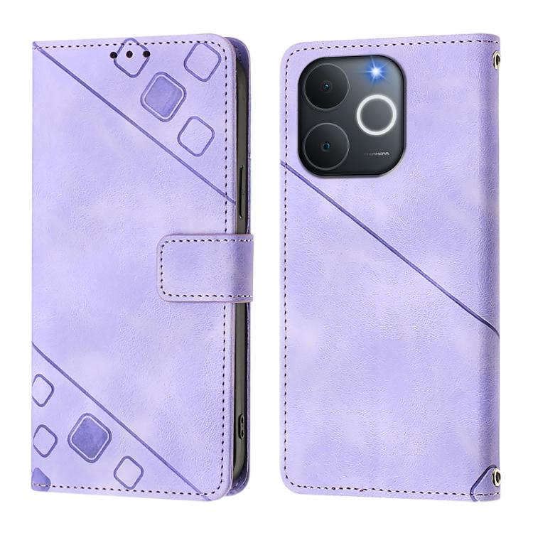 For Realme Note 70 4G / 70T 4G Skin-feel Embossed Leather Phone Case