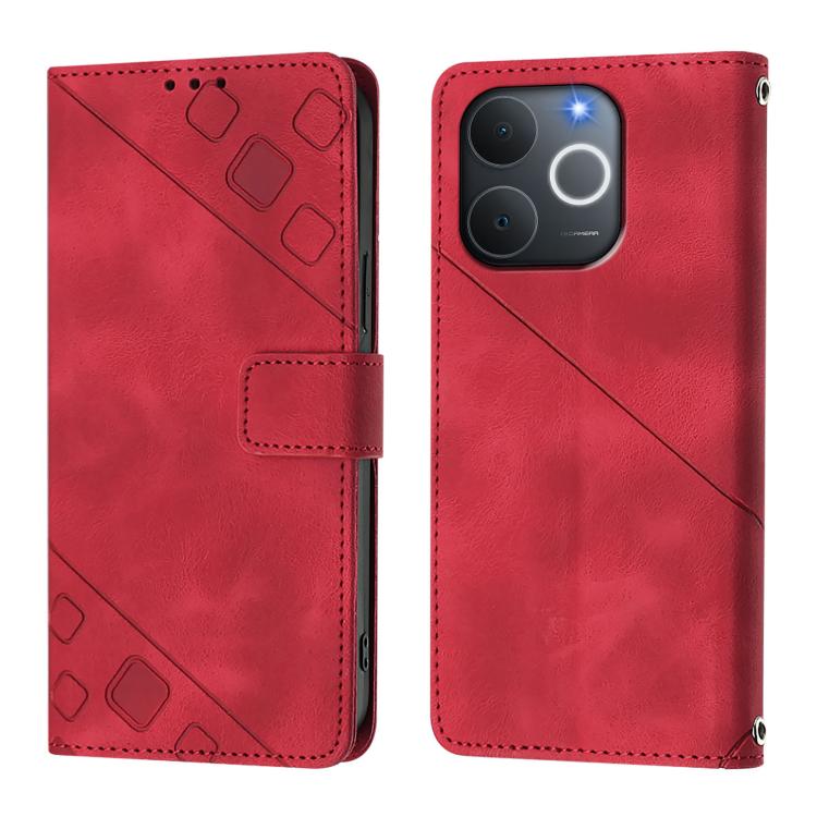 For Realme Note 70 4G / 70T 4G Skin-feel Embossed Leather Phone Case