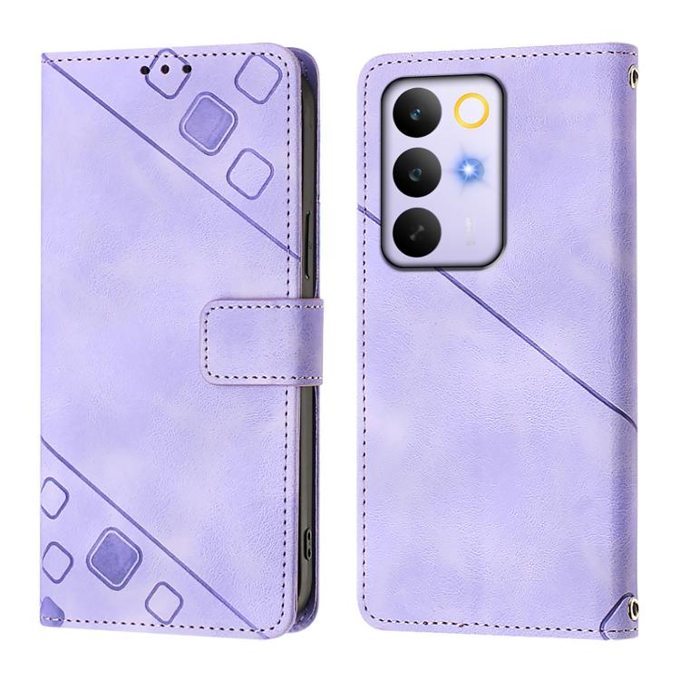 For Realme C85 5G / 15x 5G India Skin-feel Embossed Leather Phone Case