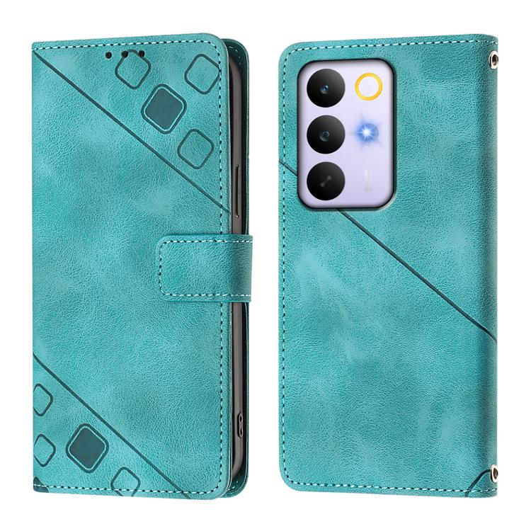 For Realme C85 5G / 15x 5G India Skin-feel Embossed Leather Phone Case